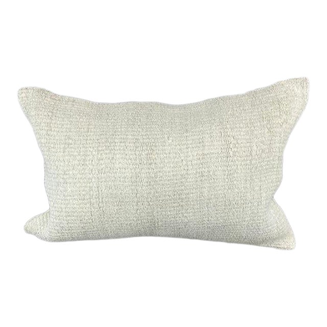 16 x 24 Hemp Pillow Turkish Cushion Natural White Pillow Cushion Cover For Sale