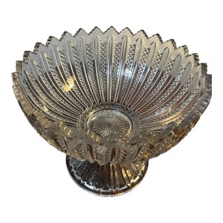 Antique Duncan & Miller Glass Punch Bowl For Sale