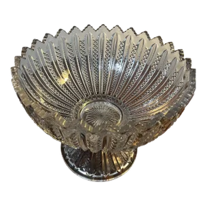 Antique Duncan & Miller Glass Punch Bowl