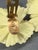 1950s Austria Pale Yellow Frosted Flower and Crystal Earrings, Pair For Sale - Image 6 of 8