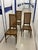 Hollywood Regency Faux Bamboo Cane Dining Chairs, 1970s, Set of 3 For Sale - Image 6 of 9