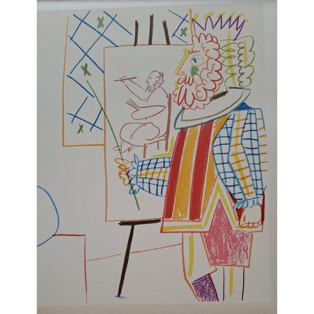 Modern Pablo Picasso, The Masked Nude Woman and the King, 1954, Lithograph For Sale - Image 3 of 6