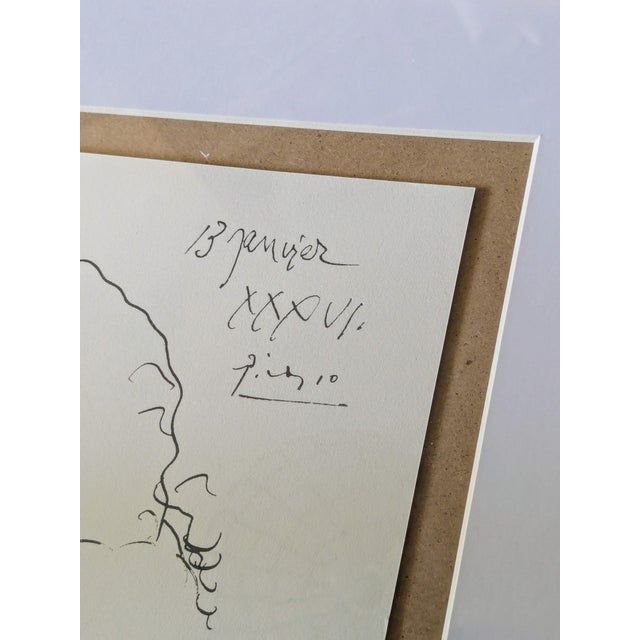 Pablo Picasso Pablo Picasso, Woman and Bull, 1973, Lithograph For Sale - Image 4 of 6