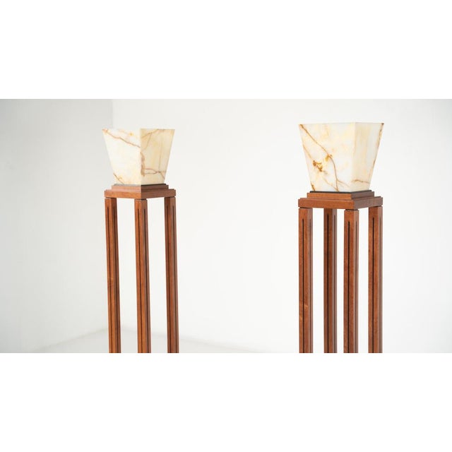 1980s Glass Ingrid Floor Lamps by Michael Graves for Sawaya and Moroni, 1987, Set of 2 For Sale - Image 5 of 14