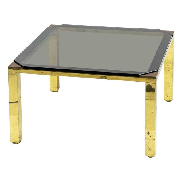 1970s Brass Table Attributed to Leonardo Falaschini, Italy, 1970s For Sale - Image 5 of 5