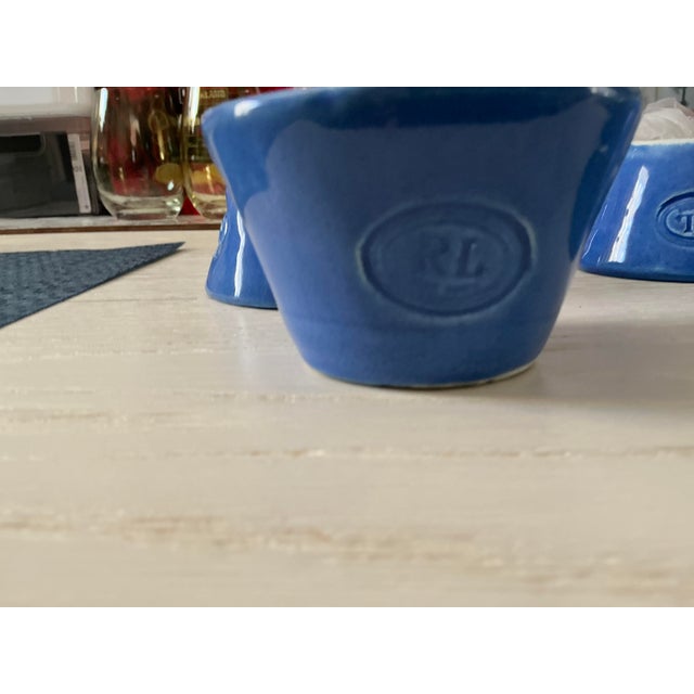 Six Ralph Lauren Rl 67 Rustic Blue Dessert/Fruit Bowls For Sale In New York - Image 6 of 7