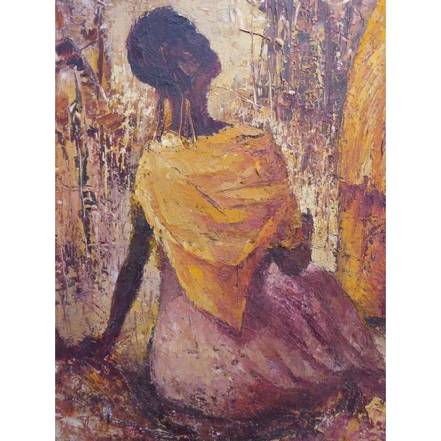 Brown John Seldon, Tribal Women, 1962, Oil Painting For Sale - Image 8 of 14