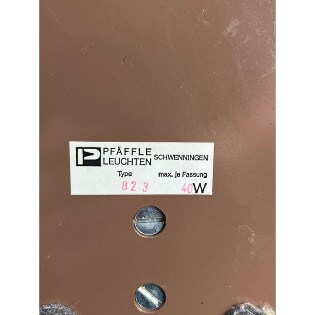 Vintage Brass Bankers Lamp with Wood Veneer Base by Pfäffle, 1960s For Sale - Image 14 of 17