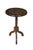 American Vintage Federal Style Teak Stenciled Round Tilt Top Side Accent Table For Sale - Image 3 of 17