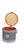 Mini storage box for accessories in oak, felt, and aluminum, designed by pierre dubourg: - buckle closure inspired by the...