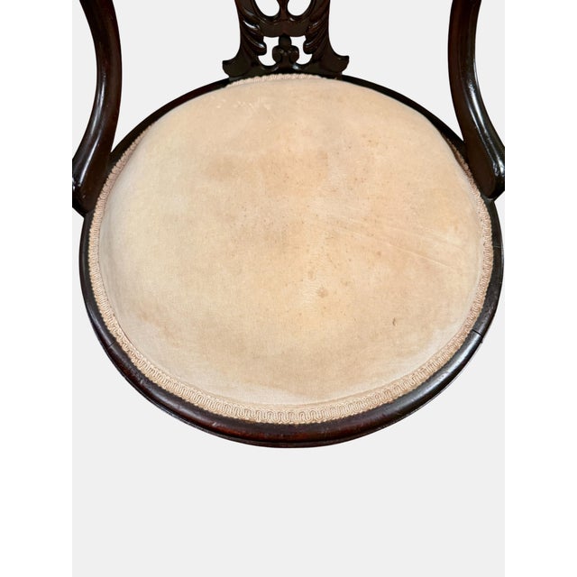 19th C Solid Mahogany Chippendale Chair-Ball Claw Feet-Carved-Antique-Victorian For Sale - Image 11 of 11