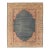 Antique 19th Century Indian Agra Rug in Solid Blue Background For Sale