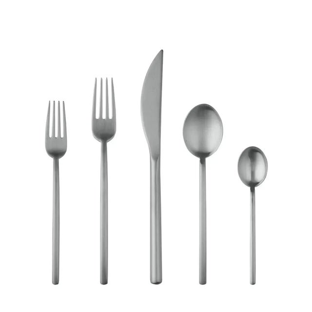 Contemporary Mepra Due 5-Piece Flatware Set, Ice For Sale - Image 3 of 3