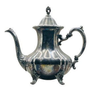 1950s Towle “Grand Duchess” Silver Plate Coffee Pot For Sale