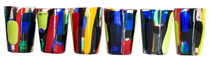 Mondrian Drinking Glasses by Nicola Moretti, 2000s, Set of 6