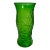 1960’s Textured Green Hoosier Glass Vase For Sale