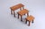 Wood Oak Nesting Tables from Charlotte Perriand, 1960s, Set of 3 For Sale - Image 7 of 15