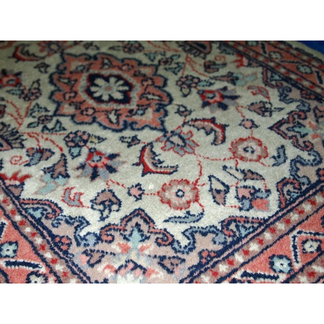 1970s Handmade Vintage Indo-Tabriz Rug 1.6' X 2.1' For Sale In New York - Image 6 of 9