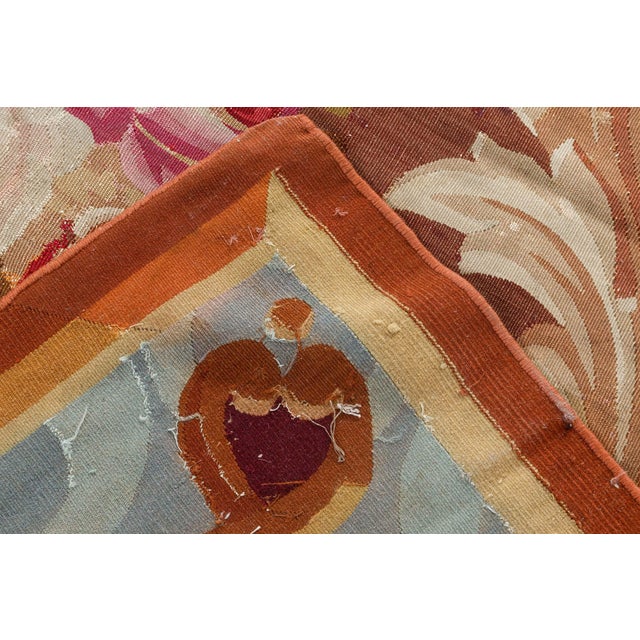 French Antique French Aubusson Rug For Sale - Image 3 of 7