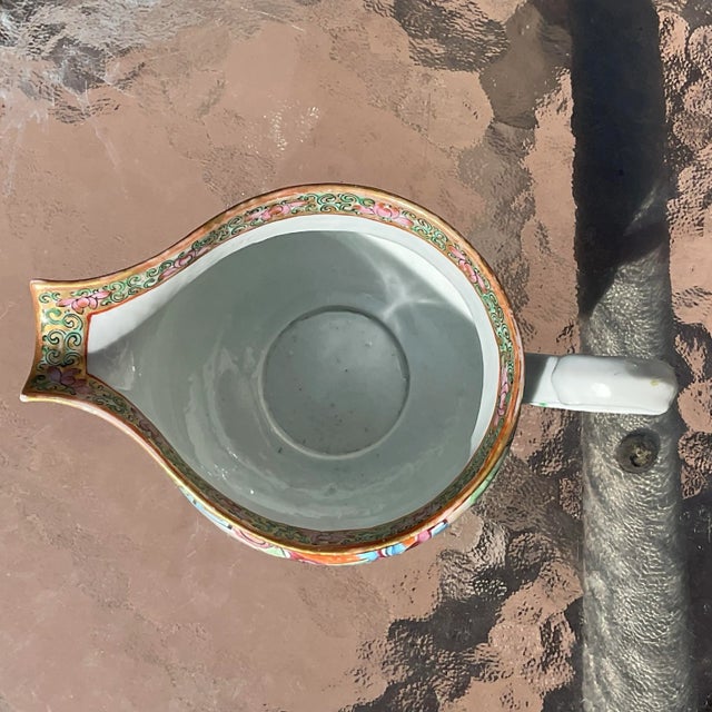 Antique Famille Rose Medallion Hog Nose Creamer For Sale In Reno/Lake Tahoe - Image 6 of 7