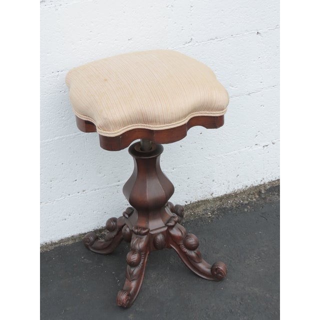 This charming Piano Stool is made of wood, solid wood, metal, and upholstery. This lovely Stool has Empire style; it...