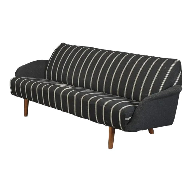 Large Danish Midcentury Teak Sofa Model 444 by Illum Wikkelso, Early 1960s For Sale