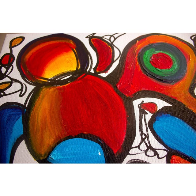 This artwork resembles "Emerald Twirl," The colors intertwine, evoking a symphony of emotions and giving rise to a lively...