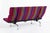 Metal Mid Century Sofa Compact Eames for Herman Miller, Alexander Girard Striped Fabric, 1970s For Sale - Image 7 of 18