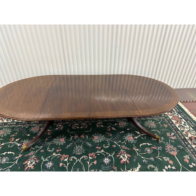 1980s Henredon Fine Furniture Dining Room Table Chairish