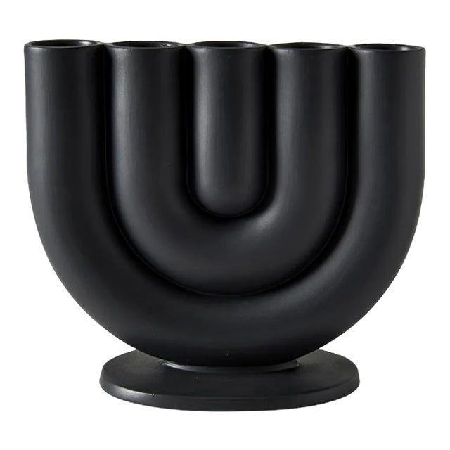 Black Rah Candleholder for 5 Candles by Alessio Romano for Atipico For Sale