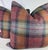 Transitional Sanderson "Wool Plaid" in Moorland Heather 22" Pillows-a Pair For Sale - Image 3 of 3