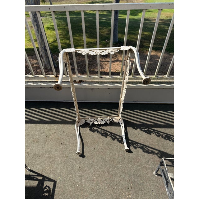 French Vintage Hollywood Regency Molla Cast Aluminum Cocktail Table For Sale - Image 3 of 8