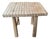 Andrianna Shamaris Bleached Teak Wood Hand Carved Stool or Side Table For Sale