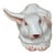 Vintage Hand Painted Italian Terra Cotta Bunny For Sale