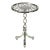Isidora Modern Accent Table, Silver For Sale