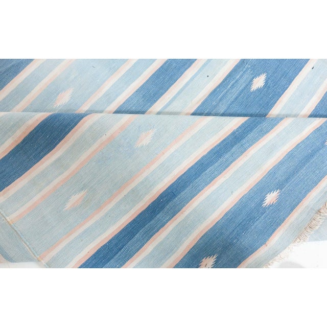 Doris Leslie Blau Vintage Indian Dhurrie Rug For Sale - Image 10 of 10