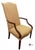 Early 21st Century Vintage Southwood Chippendale Style Upholstered Mahogany Frame Bergere Chairs - Pair For Sale - Image 5 of 12