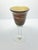 2000 - 2009 5 Handblown Murano-Style Brown Amber Swirl Water or Wine Goblets For Sale - Image 5 of 5