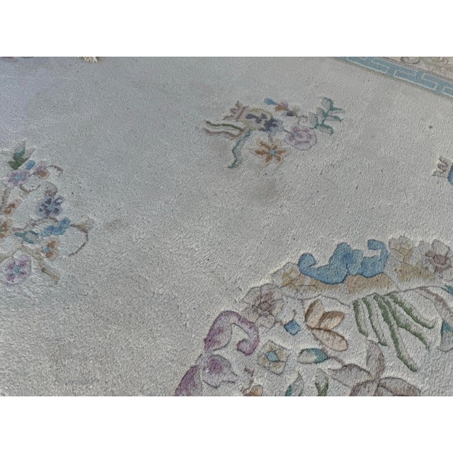 9ft 6in X 13ft 5in Turkish Hand Woven Oushak Area Rug For Sale - Image 12 of 12