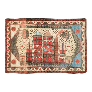 Galerie Shabab Collection Mid-20th Century Turkish Anatolian Pictorial Rug For Sale