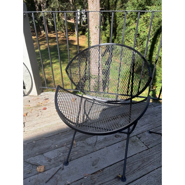 1950s Tempestini Mid Century Modern Orange Slice Restored Chairs, a Pair, Attributed For Sale - Image 5 of 7