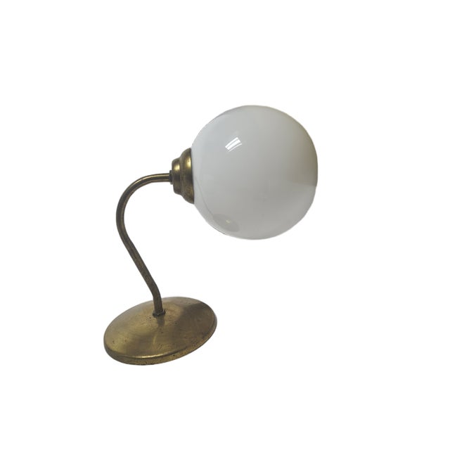 1950s Art Deco Metal Wall Lamp, Poland, 1950s For Sale - Image 5 of 6
