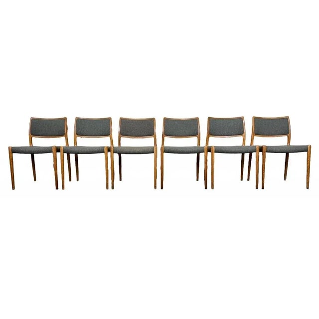 Dining Chair in Teak by Niels Otto Møller, 1960s, Set of 6 For Sale - Image 11 of 12