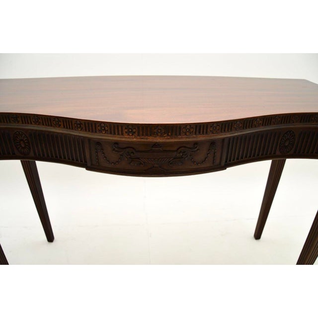 Brown Antique Edwardian Console Table, 1910s For Sale - Image 8 of 10