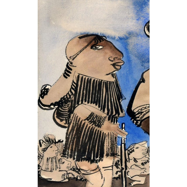 The Family - Mid Century Figurative by Cock Van Gent For Sale - Image 4 of 8