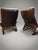 Wood Norwegian Leather Lounge Chair Set from Rykken & Co, 1970s For Sale - Image 7 of 11
