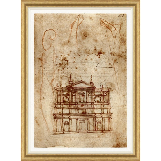 Traditional Palazzo DiLella Framed Art Print by David Phoenix For Sale - Image 3 of 3