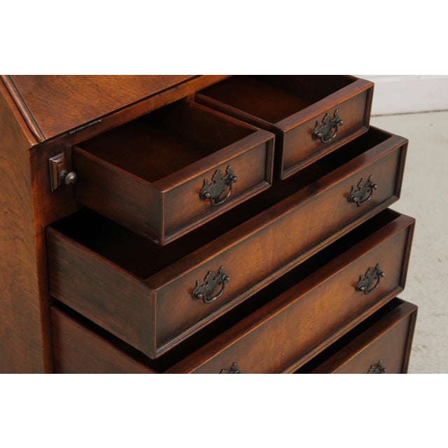 Theodore Alexander Mahogany Secretary Desk For Sale - Image 10 of 18