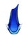 Refined artistic vase in Murano glass in shades of blue and azure made by Flavio Poli for Seguso, 1960s. This vase...
