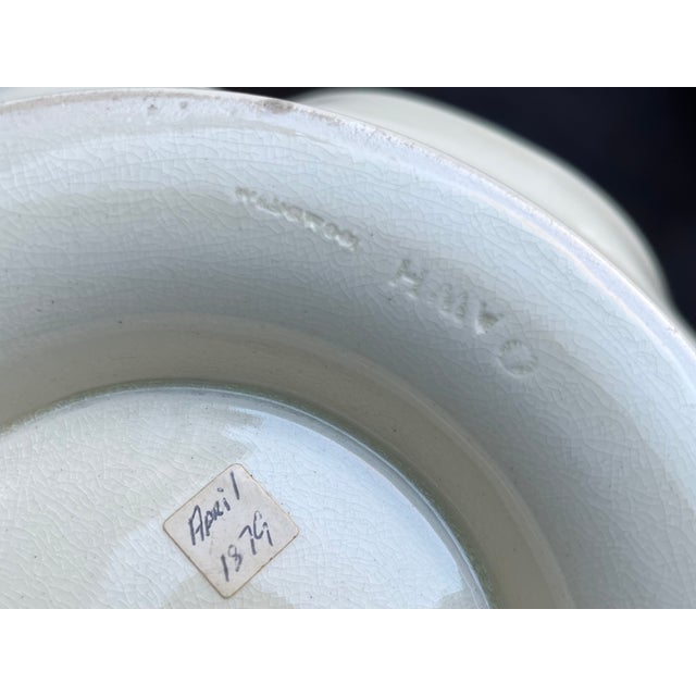 Antique 19th Century Wedgwood Creamware Centerpiece Bowl Circa 1879 For Sale - Image 10 of 11